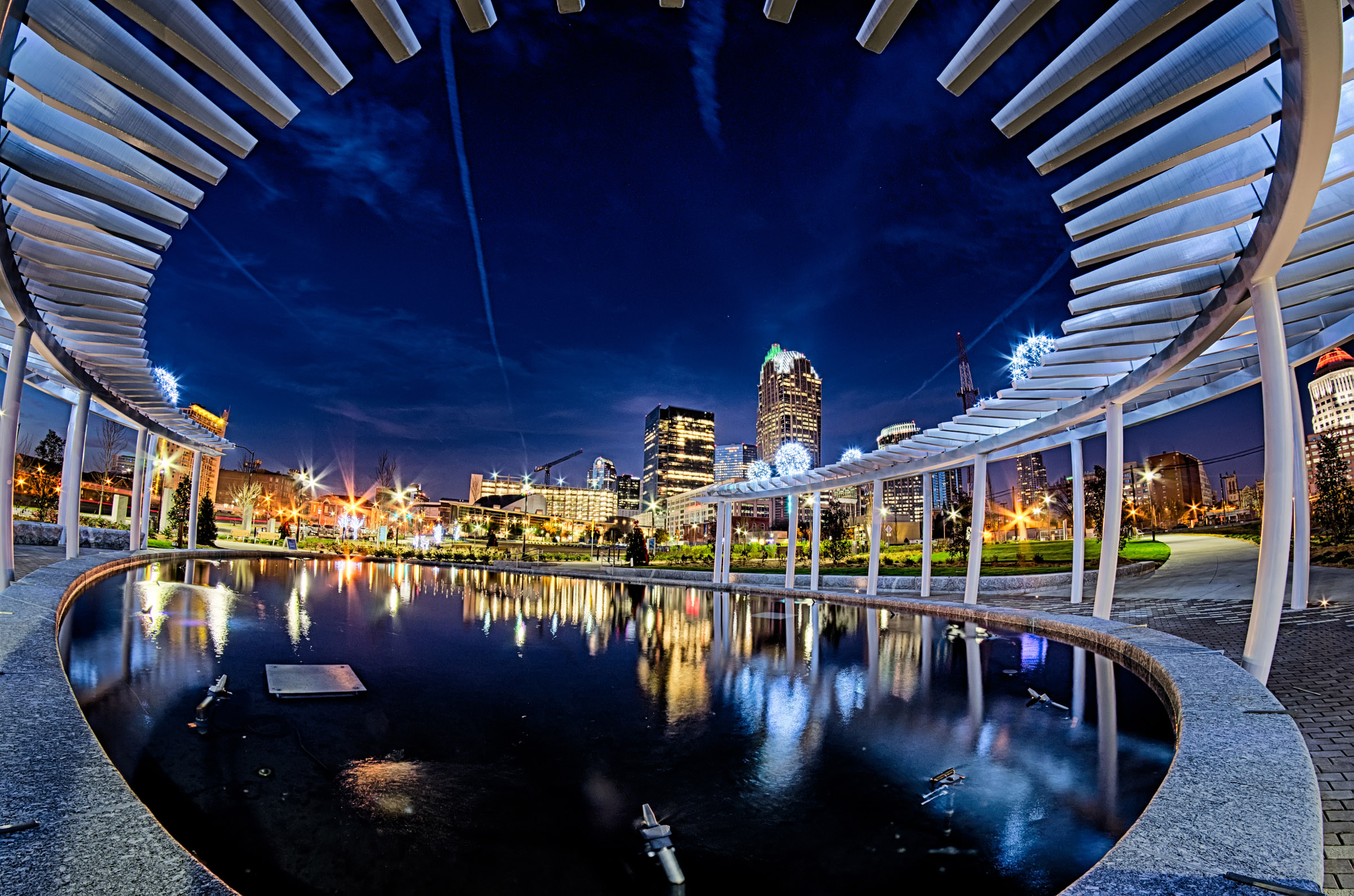 市中心璀璨夜景