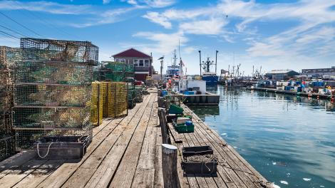 觀賞市中心水岸工作區的景色
