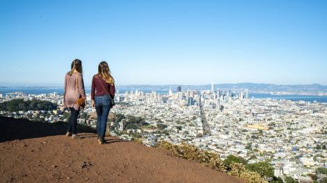 Overlooking San Francisco, California Overlooking San Francisco, California
