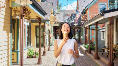 Strolling down Breckenridge’s colorful Main Street in Colorado