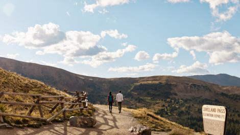 Incredible views from Loveland Pass near Breckenridge, Colorado