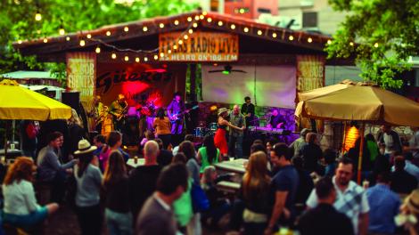 Live music at Guero's taco bar in Austin, Texas
