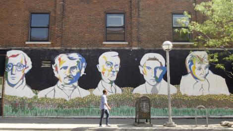 Mural in downtown Ann Arbor, Michigan
