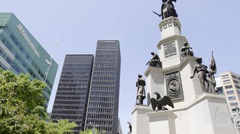 The Soldiers and Sailors Monument at Campus Martius Park in Detroit, Michigan The Soldiers and Sailors Monument at Campus Martius Park in Detroit, Michigan