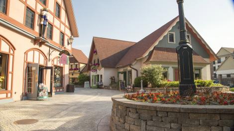 The streets of River Place in Frankenmuth, Michigan The streets of River Place in Frankenmuth, Michigan