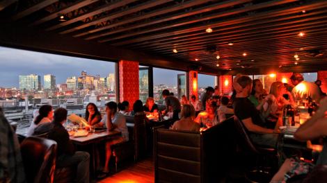 Interior of the Linger "eatuary" in Denver, Colorado