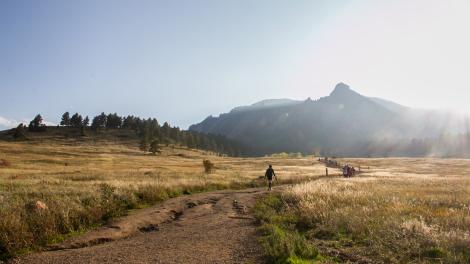 One of many hiking trails in Boulder, Colorado