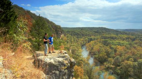 Looking over Big Piney River near Devil’s Elbow, Pulaski County, Missouri
