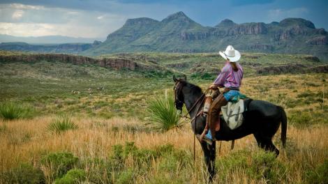 A cowgirl in Big Bend Ranch State Park, Texas