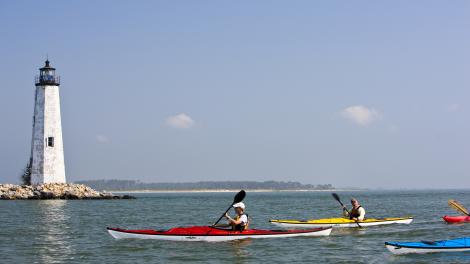 Kayaking the Chesapeake Bay in Maryland