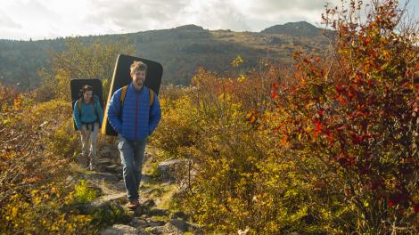 Hiking in Grayson Highlands State Park, Virginia