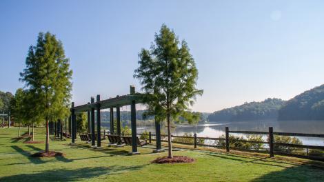 Morgan Falls Overlook Park in Sandy Springs, Georgia
