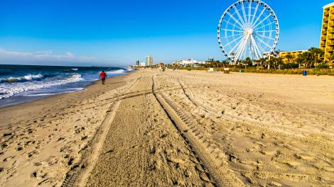 Myrtle Beach, Skywheel, Sand