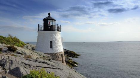 Castle Hill lighthouse in Newport, Rhode Island