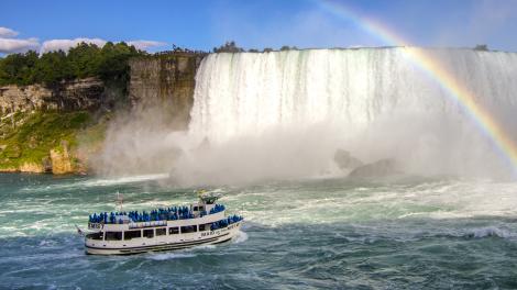 Heading into the Niagara Falls mist 