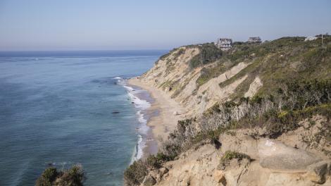 Mohegan Bluffs on Block Island off the coast of Rhode Island
