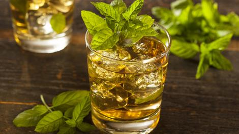Mint julep, the traditional beverage of the Kentucky Derby horse race Mint julep, the traditional beverage of the Kentucky Derby horse race