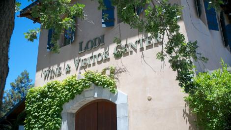 Beginning a wine tour at the Lodi Wine and Visitors Center in Lodi, California