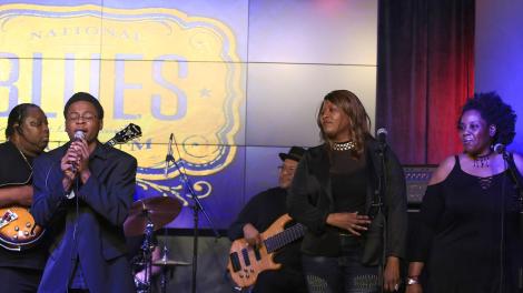 Live jazz performance at the National Blues Museum 