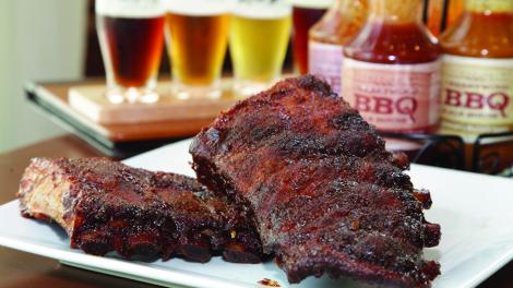 Ribs done just right, a feature of most barbecue competitions in the USA Ribs done just right, a feature of most barbecue competitions in the USA