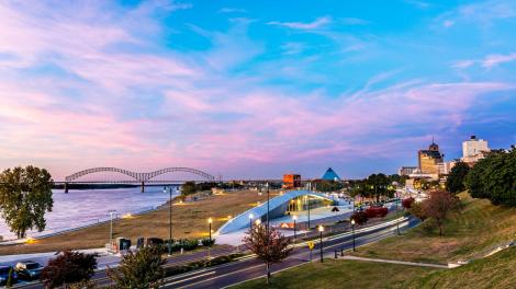Skyline view of Memphis, Tennessee