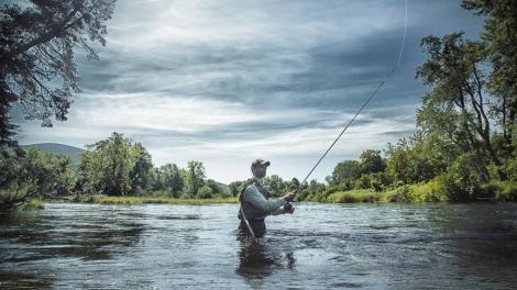 A peaceful afternoon fly fishing in Maine