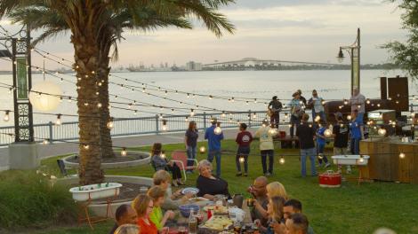 Waterfront Zydeco dinner party in Lake Charles, Louisiana Waterfront Zydeco dinner party in Lake Charles, Louisiana