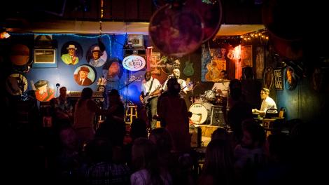 Dancing to the band at the Bradfordville Blues Club in Tallahassee, Florida
