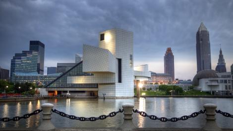 The Rock & Roll Hall of Fame in Cleveland, Ohio