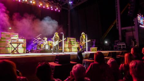 ZZ Top performing in the Murphy Arts District in El Dorado, Arkansas