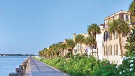 The Battery waterfront in Charleston, South Carolina