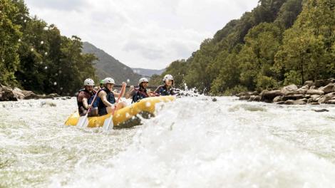 Whitewater rafting thrills in New River Gorge National Park and Preserve Whitewater rafting thrills in New River Gorge National Park and Preserve