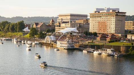 Live on the Levee riverfront concert series in Charleston, West Virginia