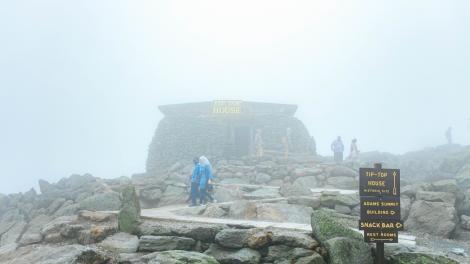 The Tip-Top House, a former hotel near the summit of Mount Washington in New Hampshire The Tip-Top House, a former hotel near the summit of Mount Washington in New Hampshire