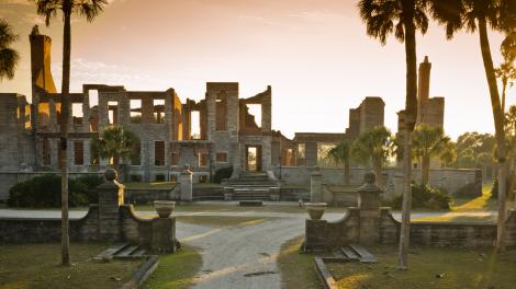 Ruins of the Carnegie Dungeness mansion on Cumberland Island  Ruins of the Carnegie Dungeness mansion on Cumberland Island