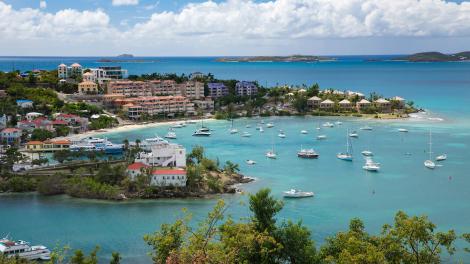 Stunning views of Cruz Bay Harbor in St. John  Stunning views of Cruz Bay Harbor in St. John