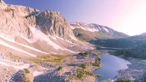 Spectacular landscapes along the Snowy Range Scenic Byway in Wyoming