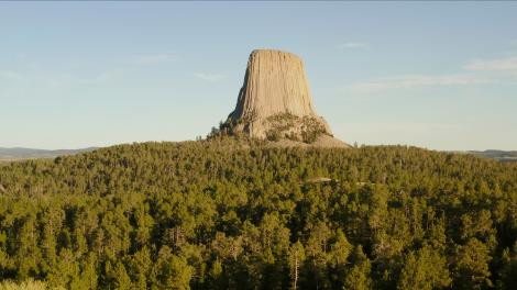 Devils Tower National Monument in Devils Tower, Wyoming