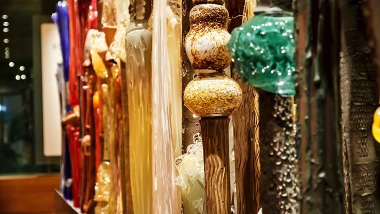鳳凰城賀德博物館展出的文物。 鳳凰城賀德博物館展出的文物。
