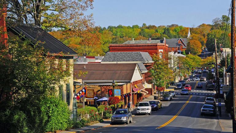 西維吉尼亞州劉易斯堡，如畫般的童話小鎮