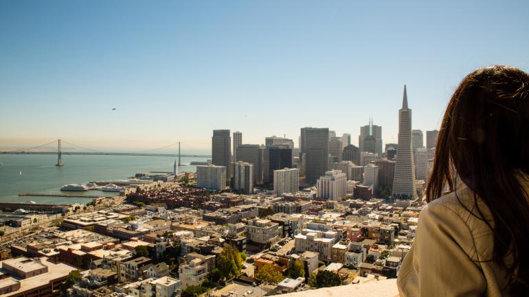 眺望舊金山景致 眺望舊金山景致