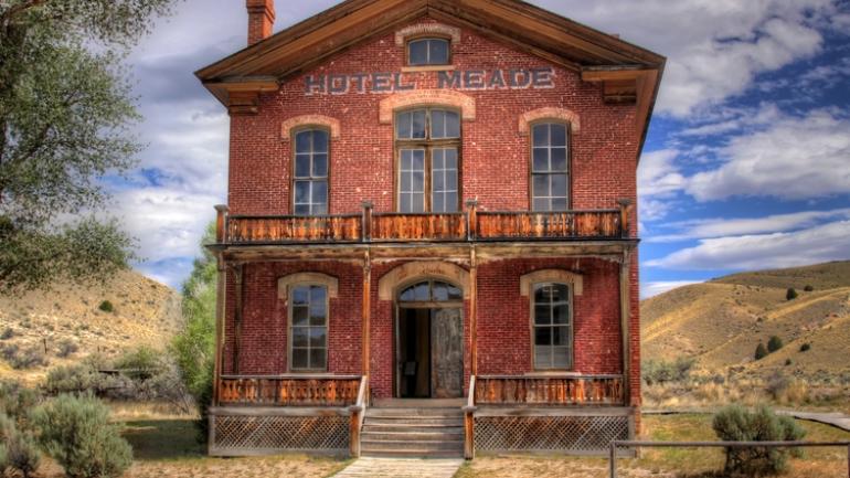 The Hotel Meade in Bannack, believed to be one of the abandoned town's most haunted sites The Hotel Meade in Bannack, believed to be one of the abandoned town's most haunted sites