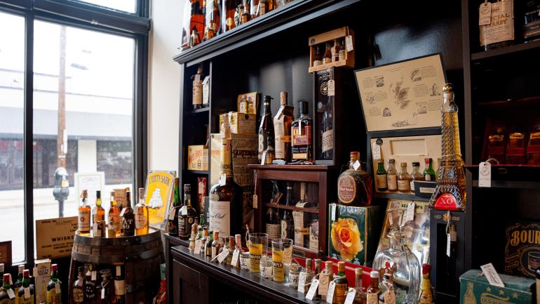 An impressive selection of aged bourbons at Revival Vintage Bottle Shop in Covington An impressive selection of aged bourbons at Revival Vintage Bottle Shop in Covington