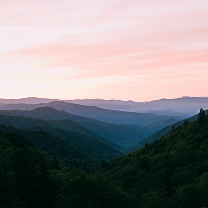 田納西州大煙山國家公園的景色