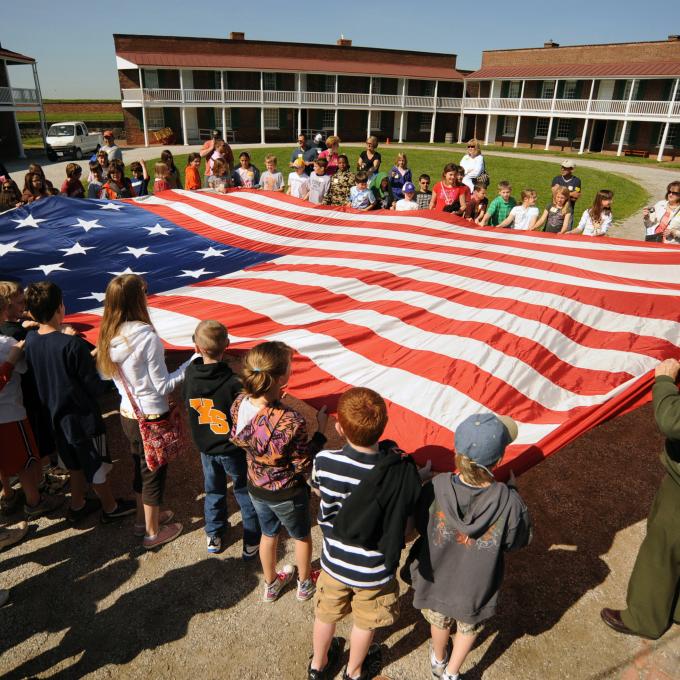 於麥克亨利堡參加節慶活動 於麥克亨利堡參加節慶活動
