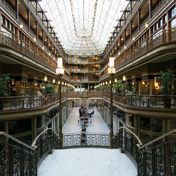 The historic Cleveland Arcade
