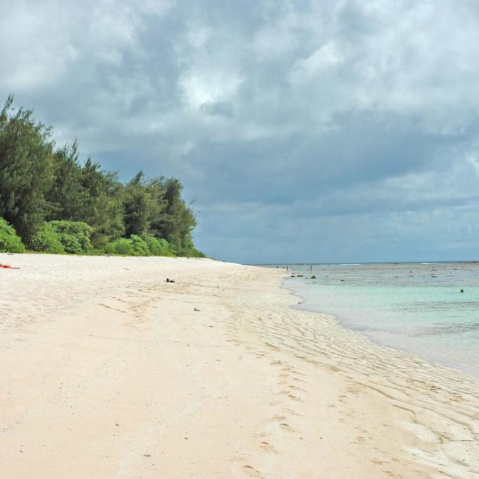 瑞提迪恩海灘的細緻珊瑚「沙」 瑞提迪恩海灘的細緻珊瑚「沙」