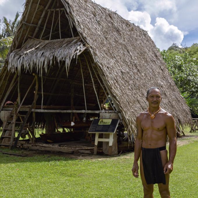 關島古老的查莫洛村 關島古老的查莫洛村