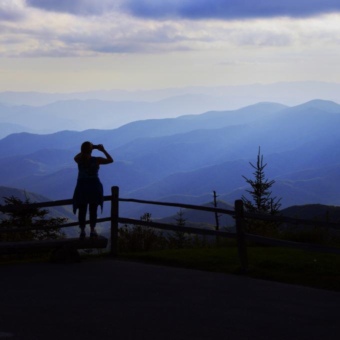 Scenic overlook in Great Smoky Mountains National Park Scenic overlook in Great Smoky Mountains National Park