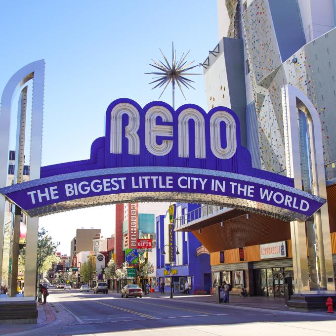 The Reno Arch on Virginia Street